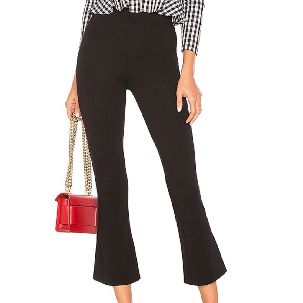 Lovers + Friends Black Boot Cut High-Rise Pants